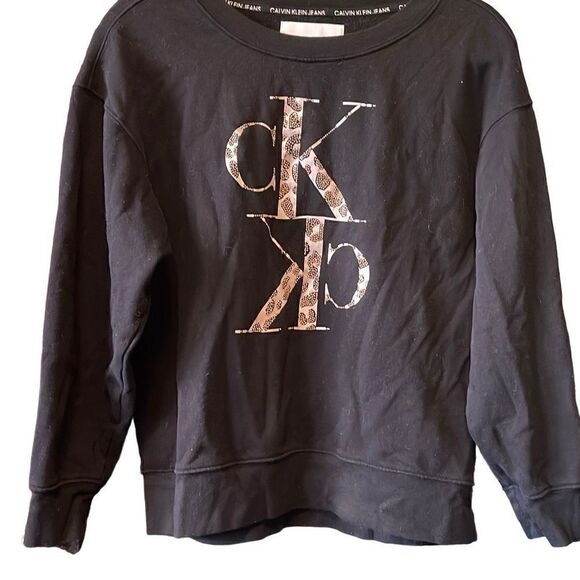 Calvin Klein sequined sweatshirt medium - Picture 1 of 4